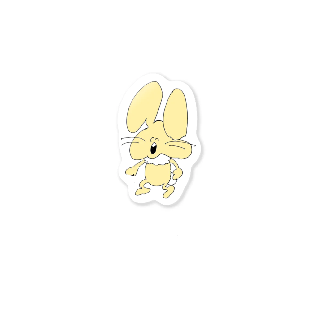 ぽんぽこマーケットのうさぎくん2 Sticker