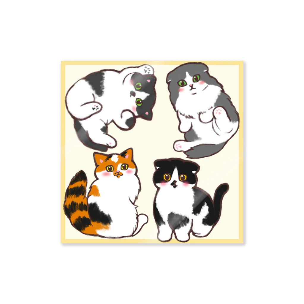 ふわにゃんshopの11匹にゃんこ　その1 Sticker