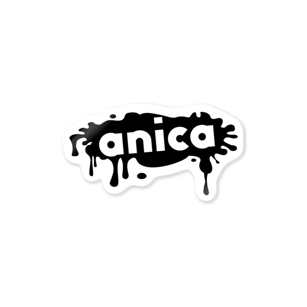 a​n​i​c​a​ ​s​t​o​r​eのanica ink logo ステッカー