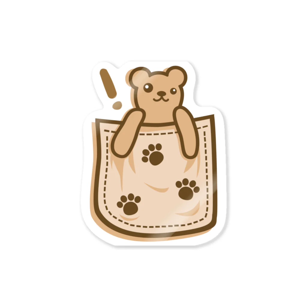 AURA_HYSTERICAのBear_in_the_Pocket Sticker