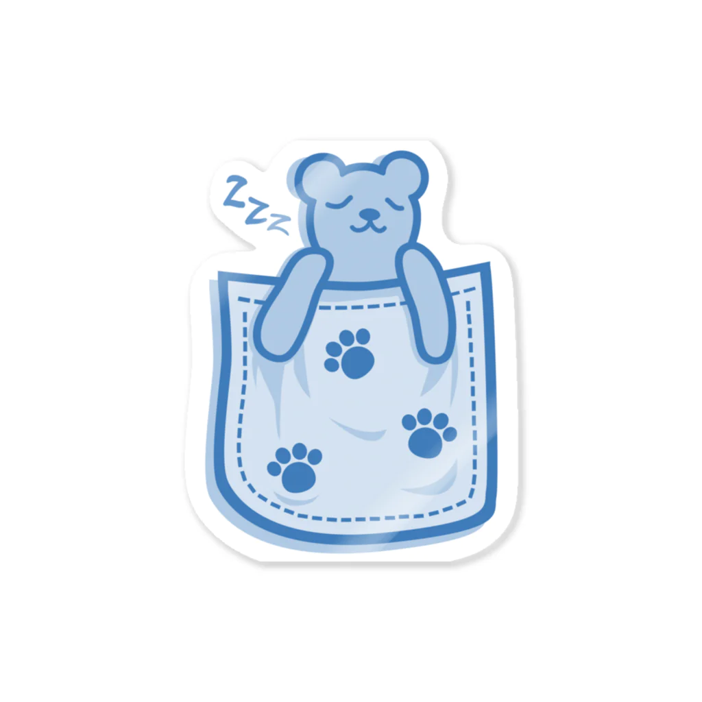 AURA_HYSTERICAのBear_in_the_Pocket Sticker