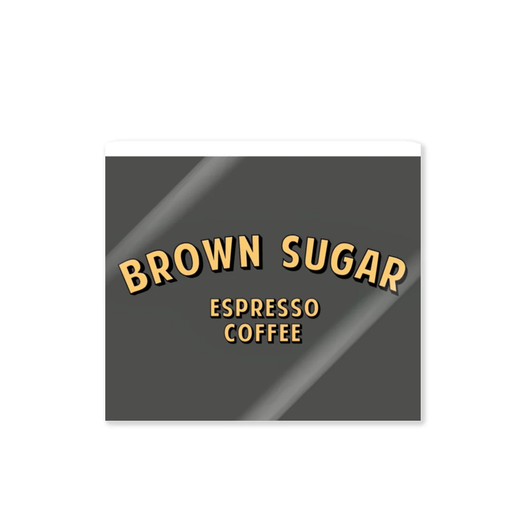 BROWN SUGAR ESPRESSO COFFEEのaddman's logo Sticker