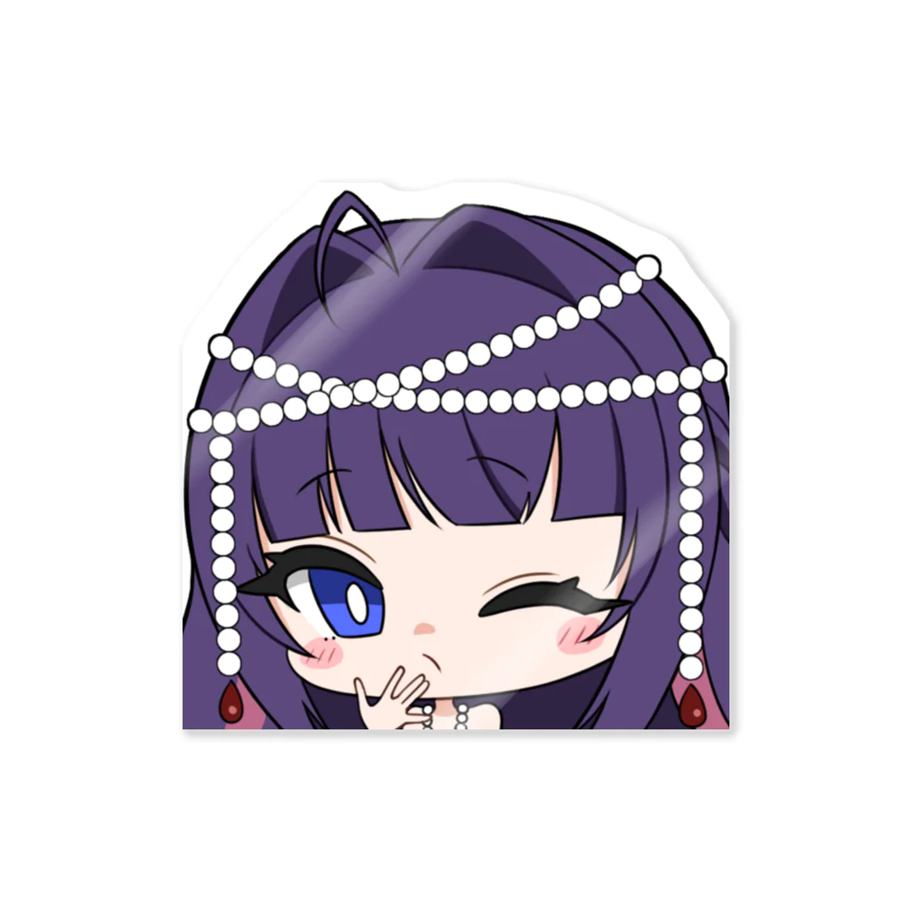 悪羽美咲Vtuberのグッズ販売のウィンク Sticker