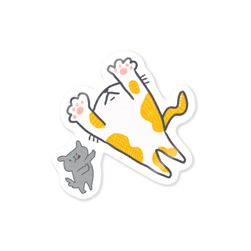 もだめおにのおみせのとぶねこ Sticker