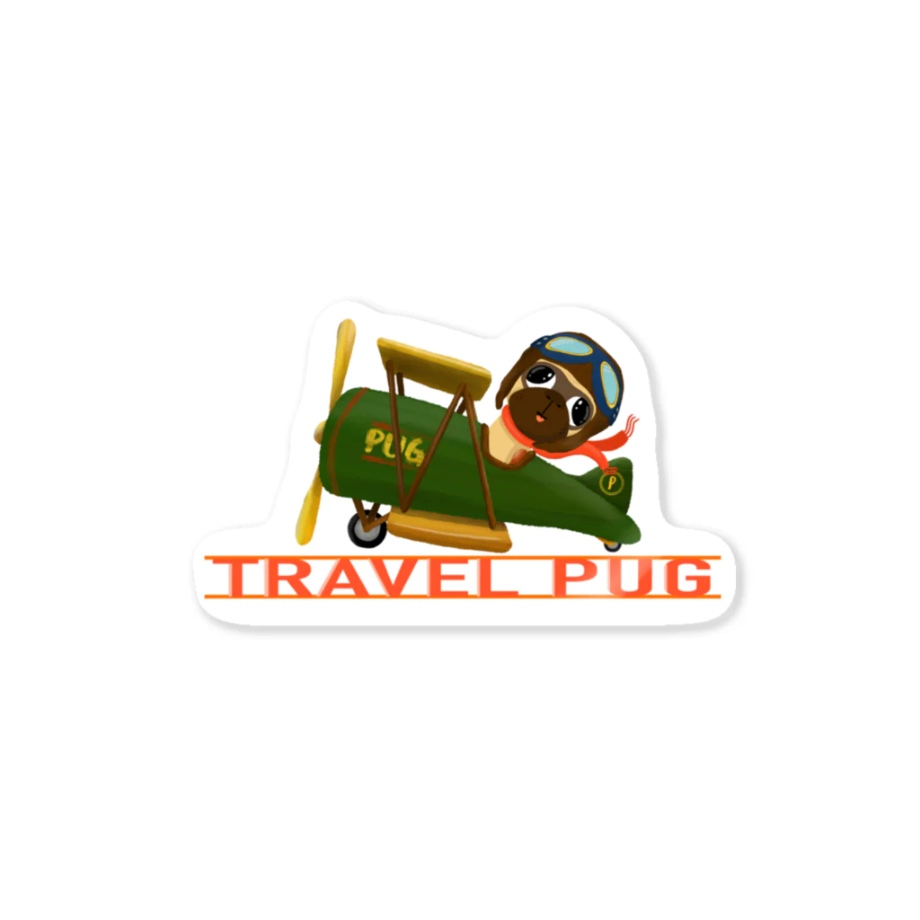 Hey! Kids KidsのTravel pug  ステッカー