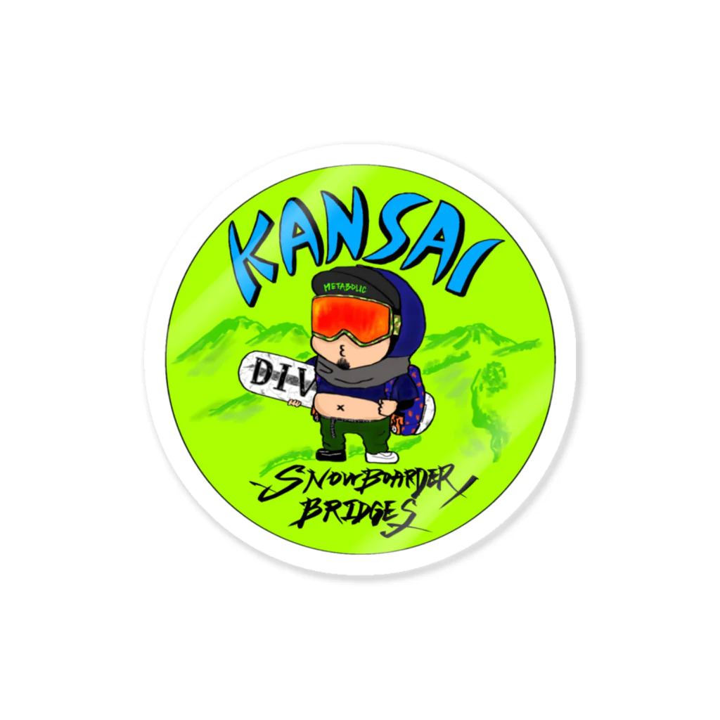 KANSAI SNOWBORDSのKANSAI SNOWBORDS Sticker