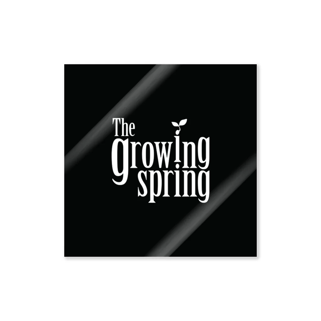 かすみんのThe growing spring band-logo ステッカー