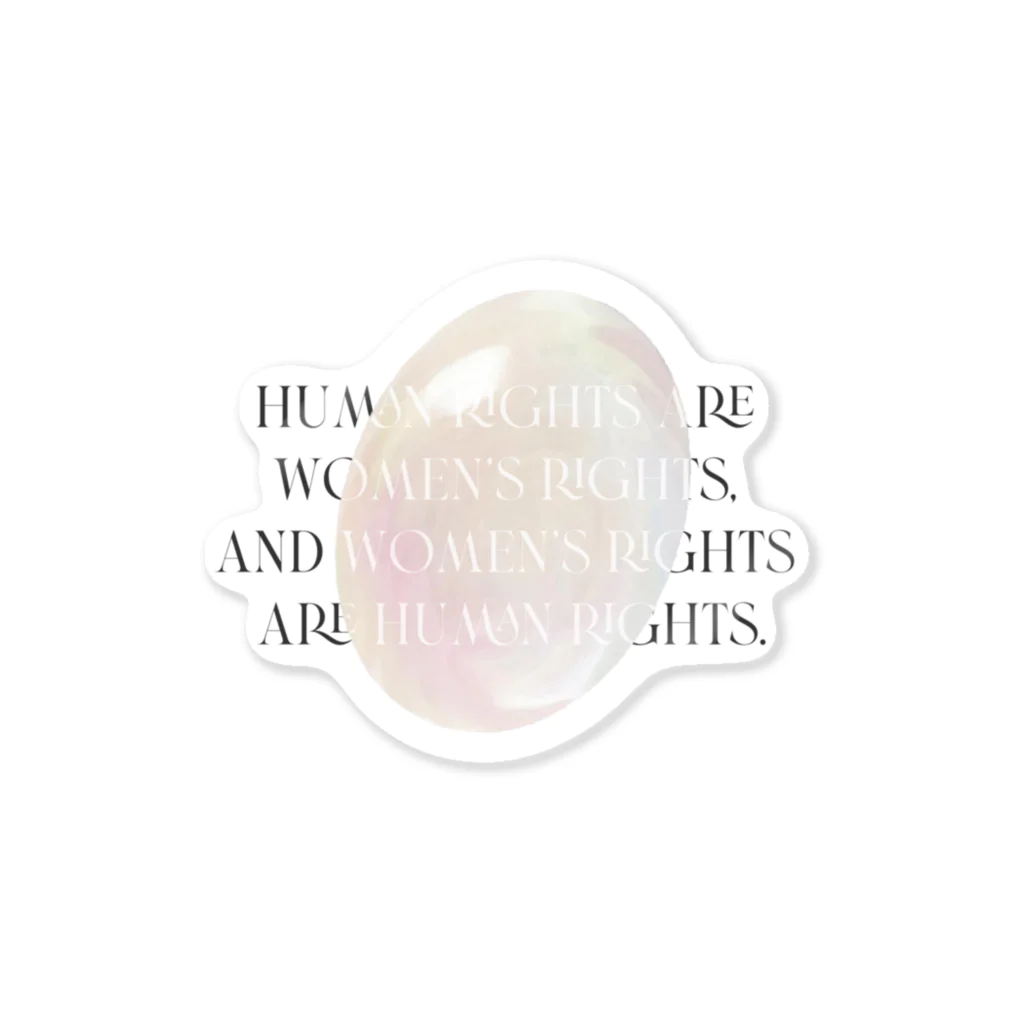 MONETのHUMAN RIGHTS ARE WOMEN RIGHTS , ステッカー