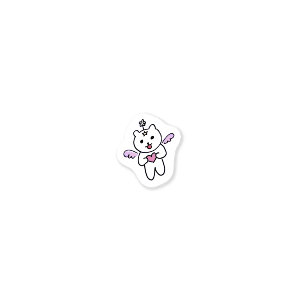 ココロの修理屋さん🔧の虹くま🌈透明 Sticker