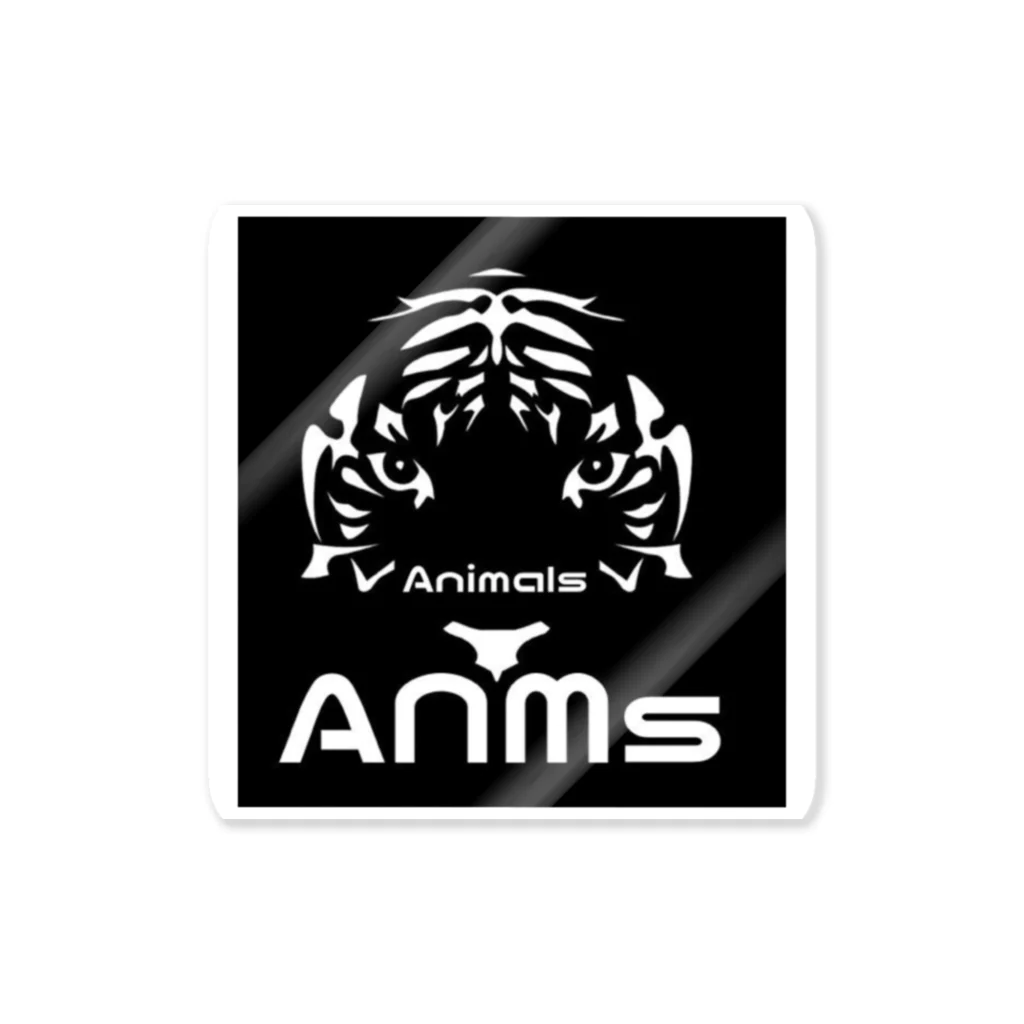 にー【ANMs】のAnimals黒 ステッカー