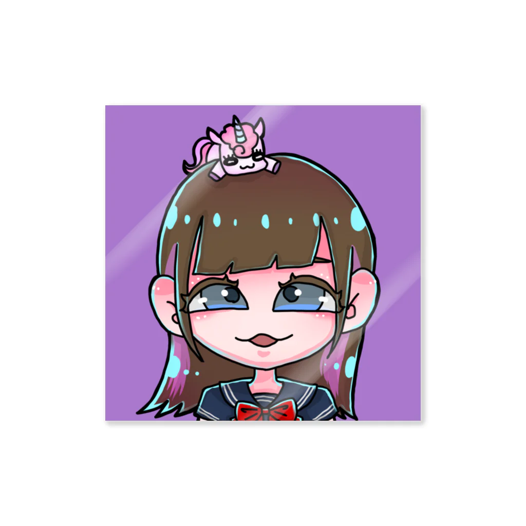 𝗧𝗶𝗡𝗮🦄💫てぃなのTiNa 似顔絵♡オリジナルグッズ Sticker