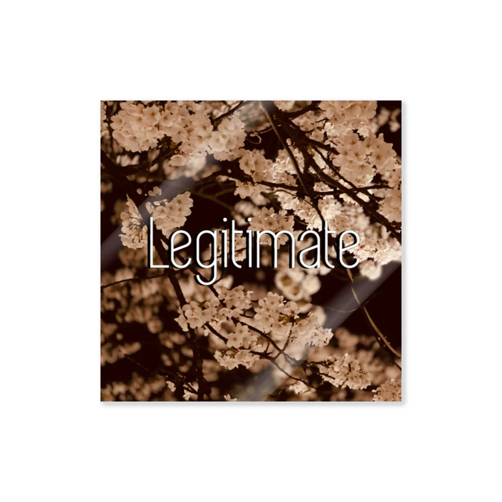 irregular × LegitimateのLegitimate sakura ステッカー