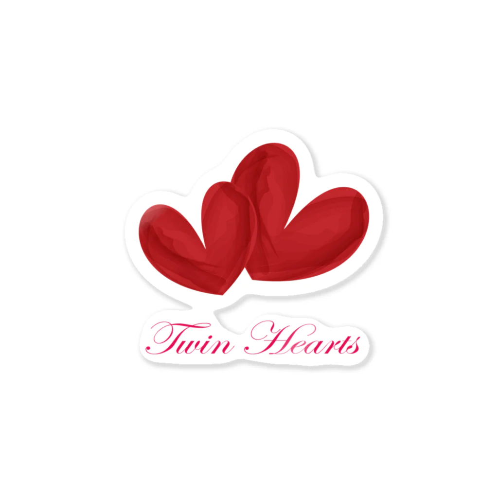 savannahのTwin Hearts Sticker