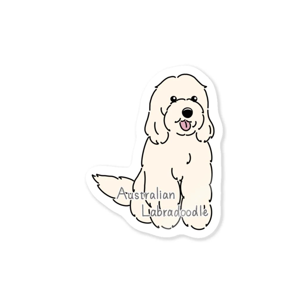 BelleのAustralian Labradoodle (fleece) Sticker