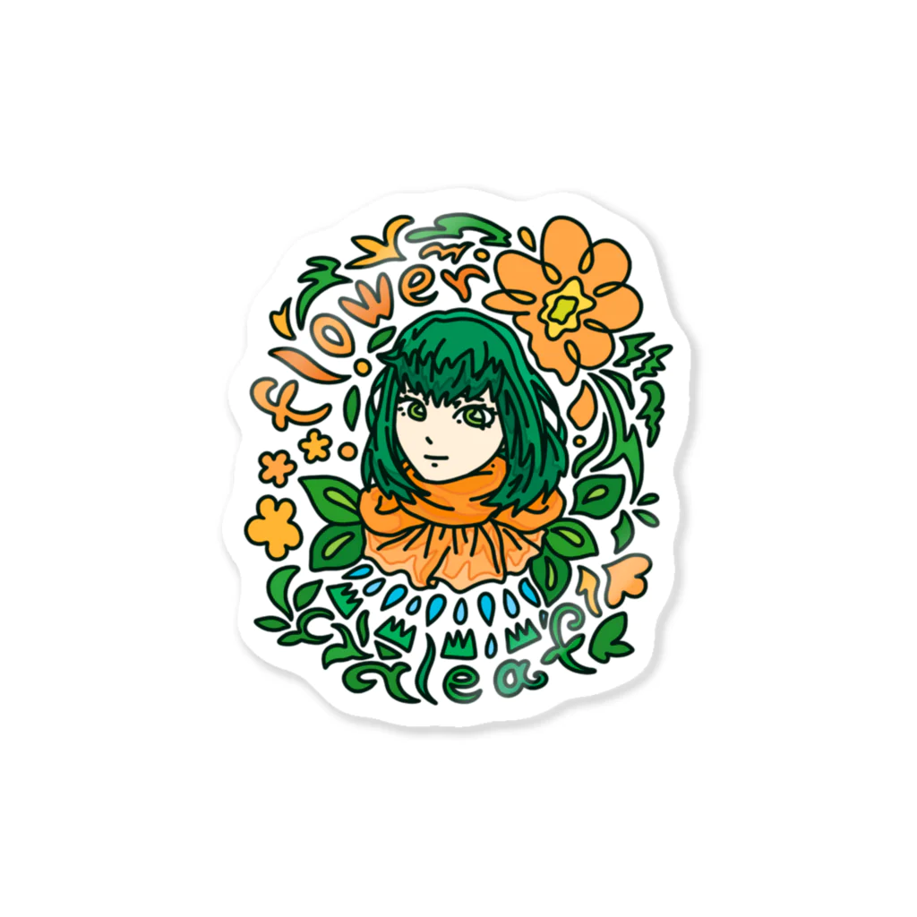 ハナドリカ SUZURI店の花と緑の使い手 Sticker
