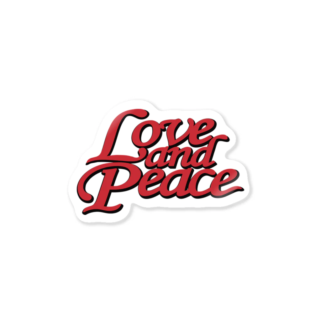 Love and PeaceのLove and Peace Sticker