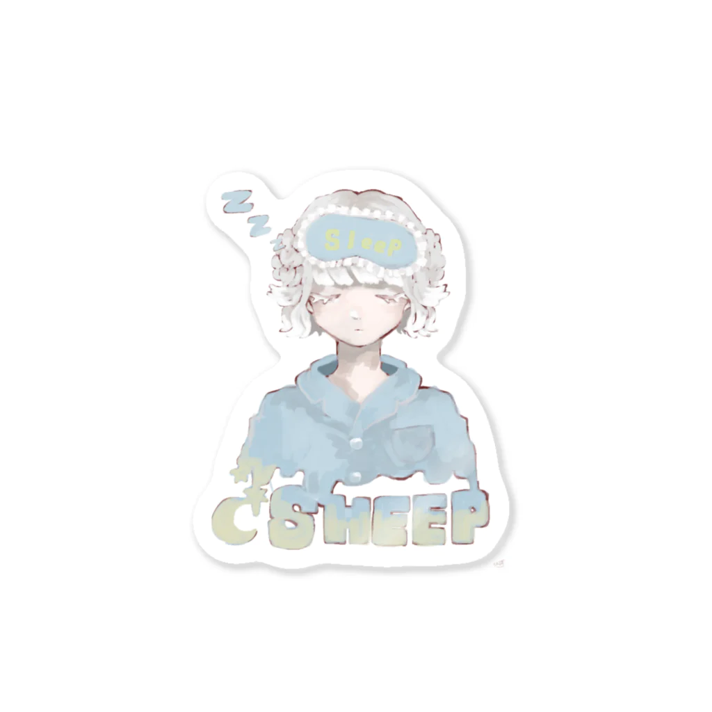 天麩羅堂の眠すぎ注意 Sticker