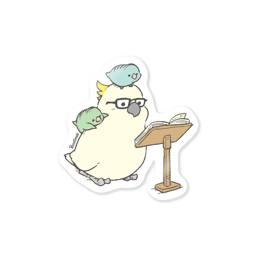 BIRDSTORYのキバタン先生とサザナミインコさん Sticker