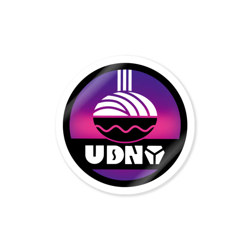 うどんや総本家のUDNYマーク Sticker