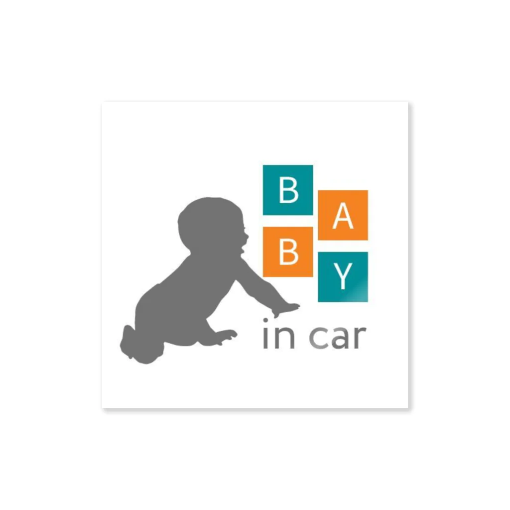 なかチャンのお店のbaby in car Sticker