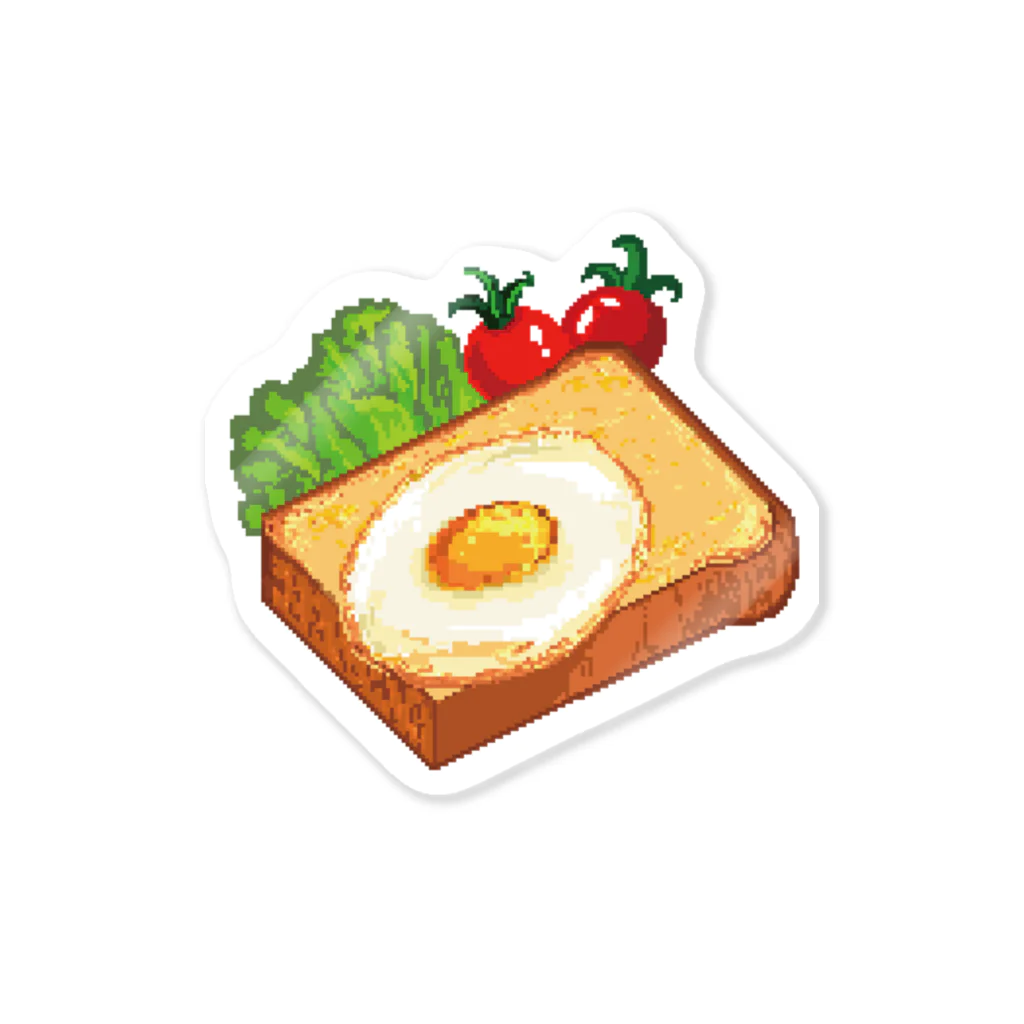 Wonder Bird Forestのピクセル・目玉焼きトースト Sticker