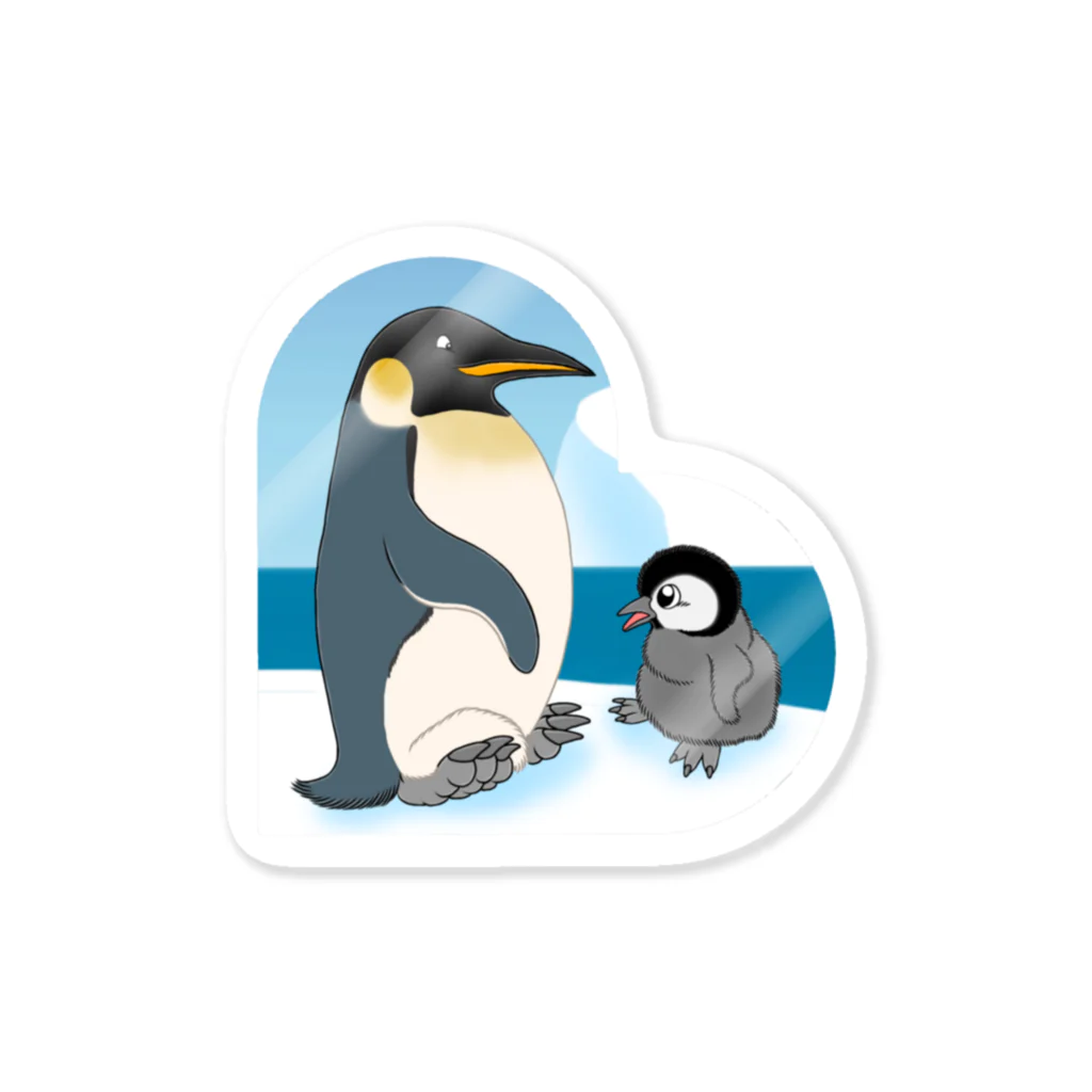 ZOO TYPHOONのコウテイペンギン Sticker