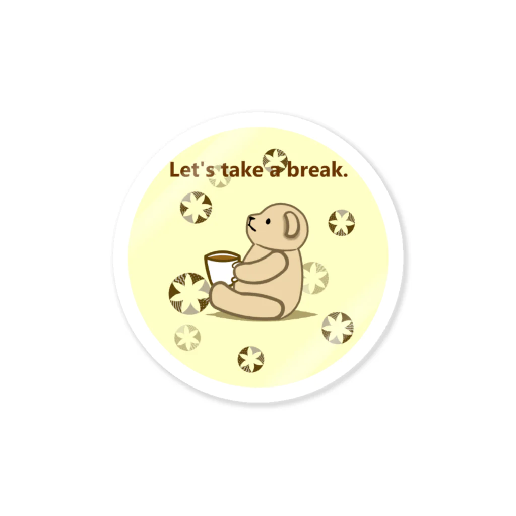 PERIDOTのcoffee break（クリーム） Sticker