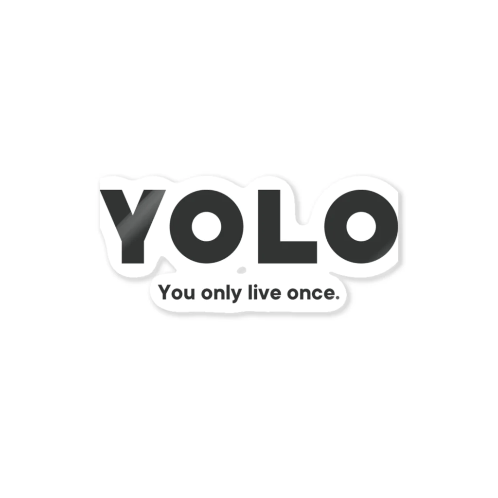 YOLO LIFEのYOLO ステッカー