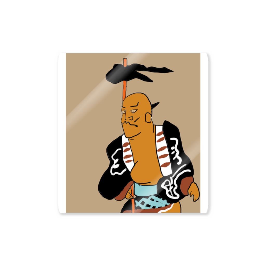 junsen　純仙　じゅんせんのJUNSEN（純仙）丸坊主の将 Sticker