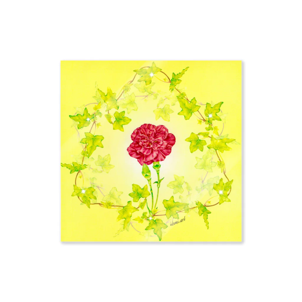 idumi-artの開運魔除けの六角形・花曼荼羅❤️愛情アップ Sticker