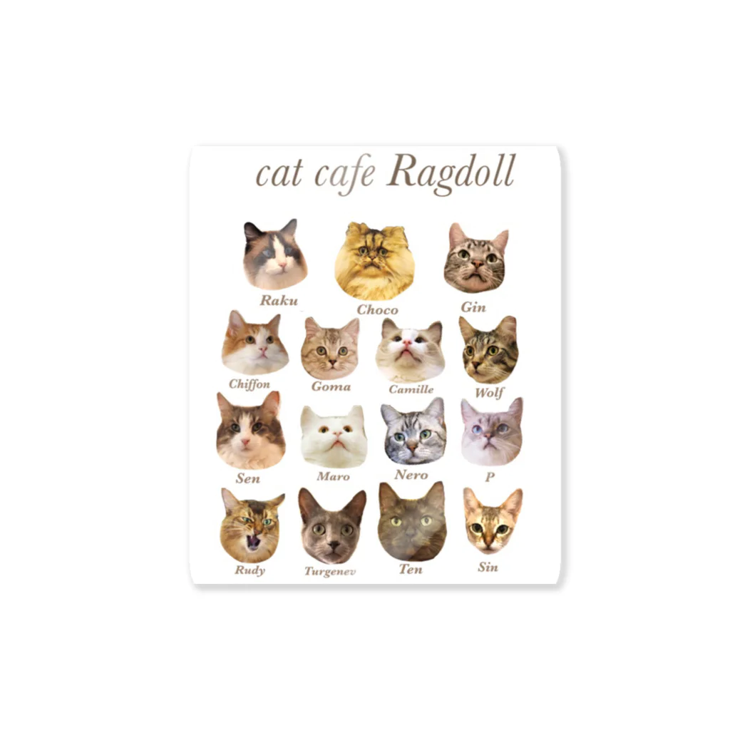 ladycat4のcat Ragdoll Sticker