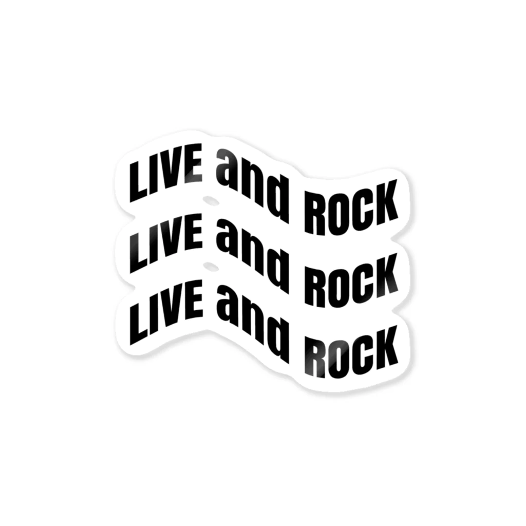 L&RのL&R  LIVE and ROCK Sticker