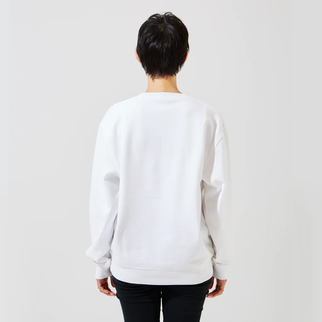 Illustrator Moca&Ram shopのこねこのミューミュー Crew Neck Sweatshirt :model wear (back)