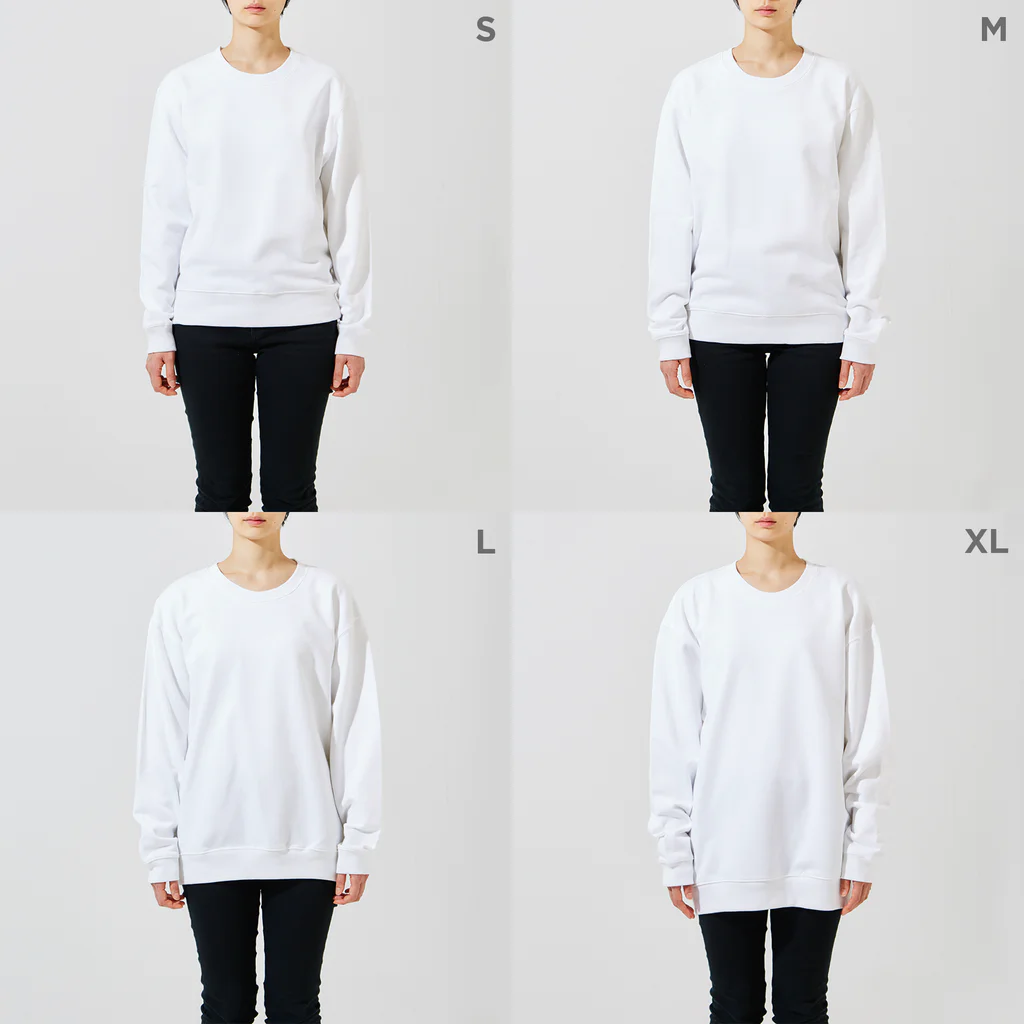 隻眼のモカの隻眼のモカ Crew Neck Sweatshirt :model wear (woman)