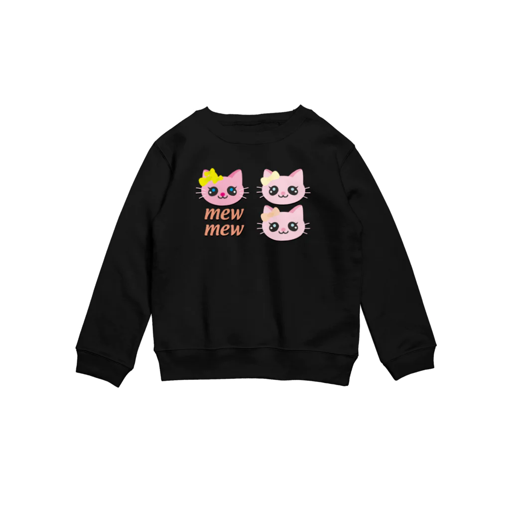 Illustrator Moca&Ram shopのこねこのミューミュー Crew Neck Sweatshirt