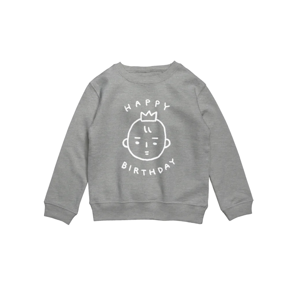 はたこのバースデーベイビー(黒ベース) Crew Neck Sweatshirt