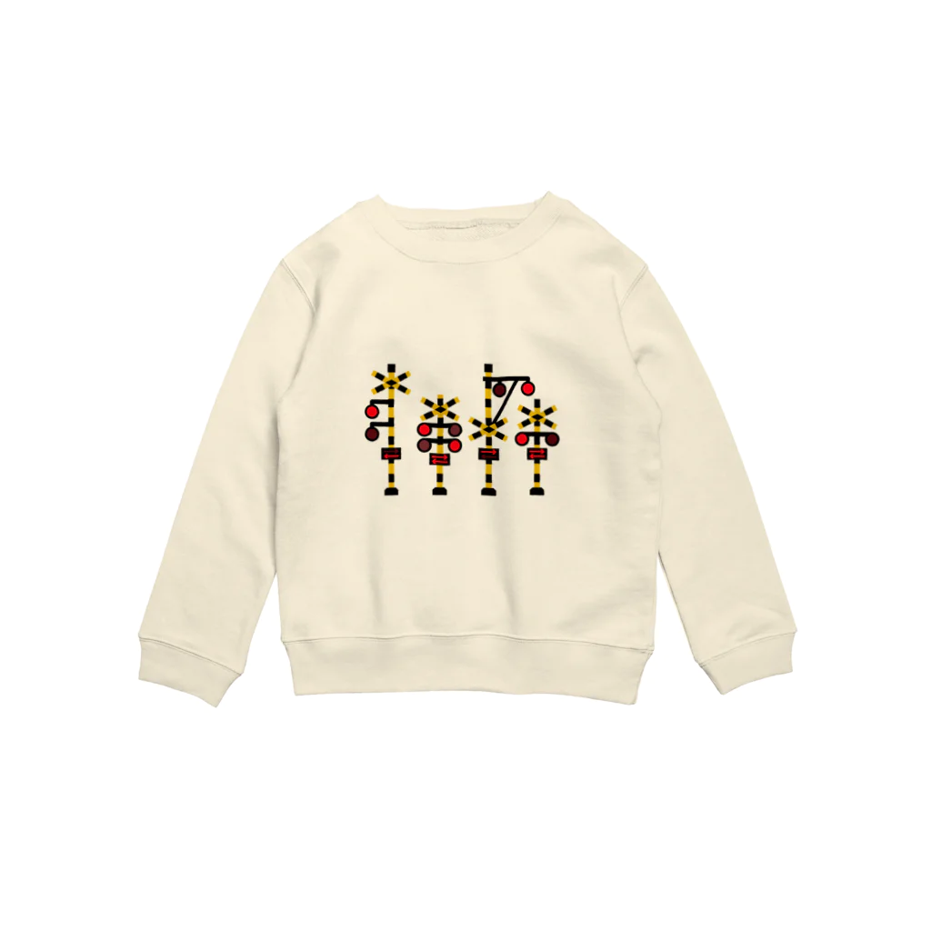 ふみきりグッズSHOPの踏切4 Crew Neck Sweatshirt