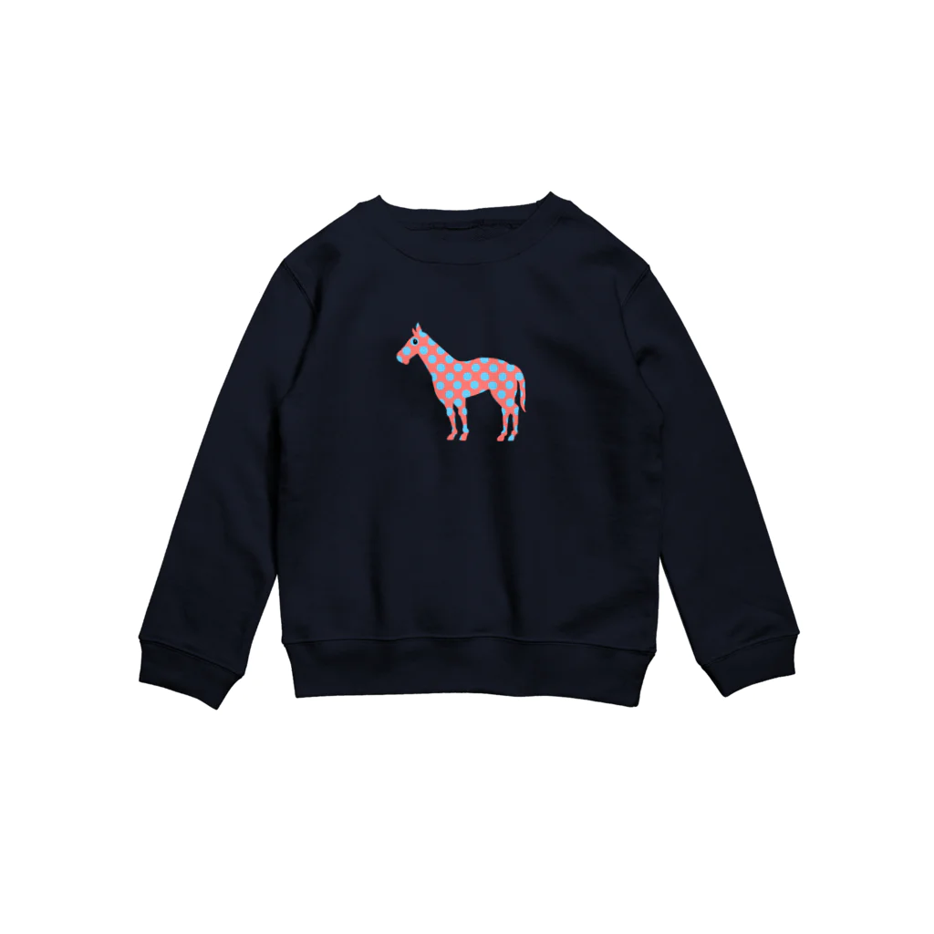 oguogu牧場SUZURI店の新種（水玉毛） Crew Neck Sweatshirt