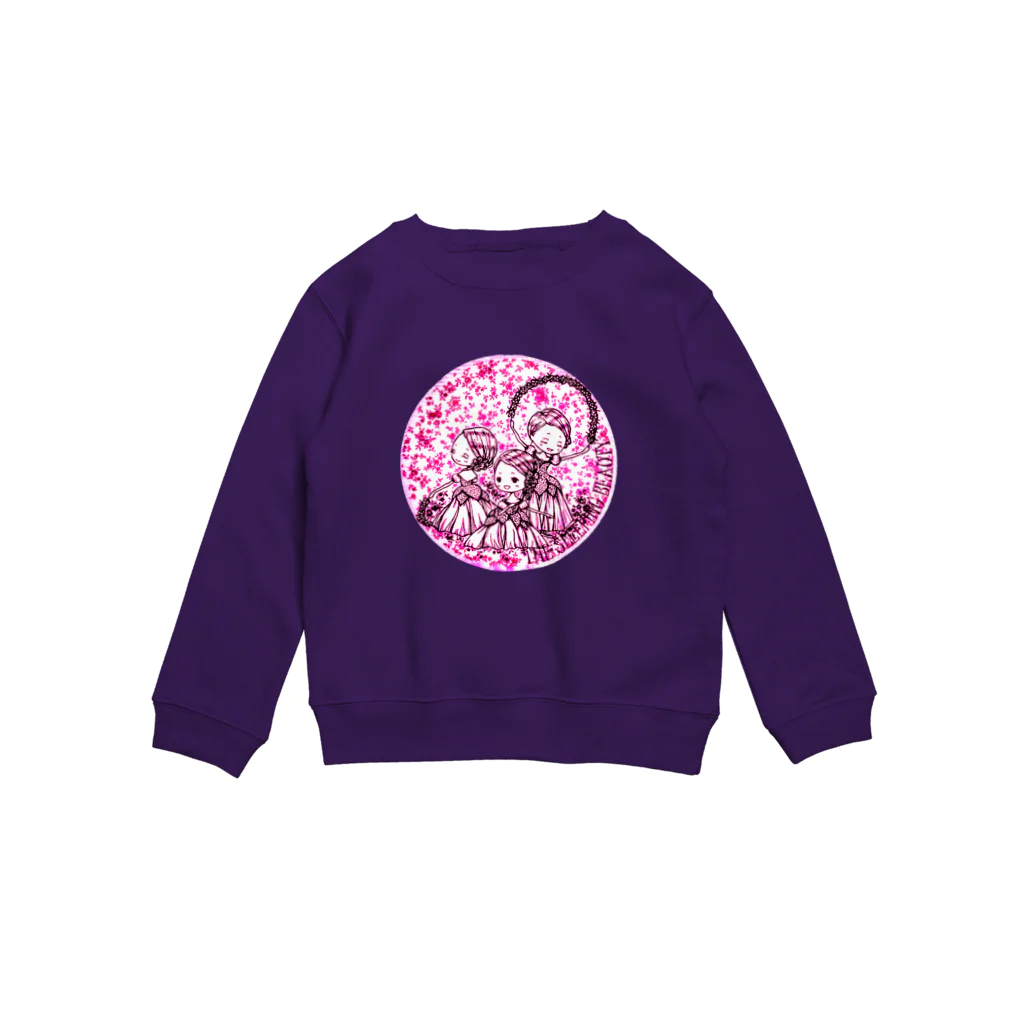 takaraのイラストグッズ店の花のワルツ「眠れる森の美女」より Crew Neck Sweatshirt