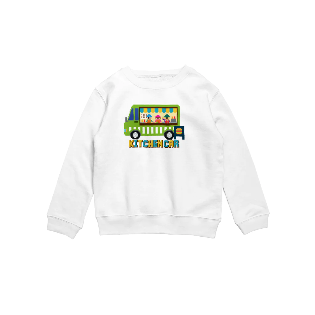 のりものドット絵Tシャツのキッチンカー（ハンバーガー） スウェット