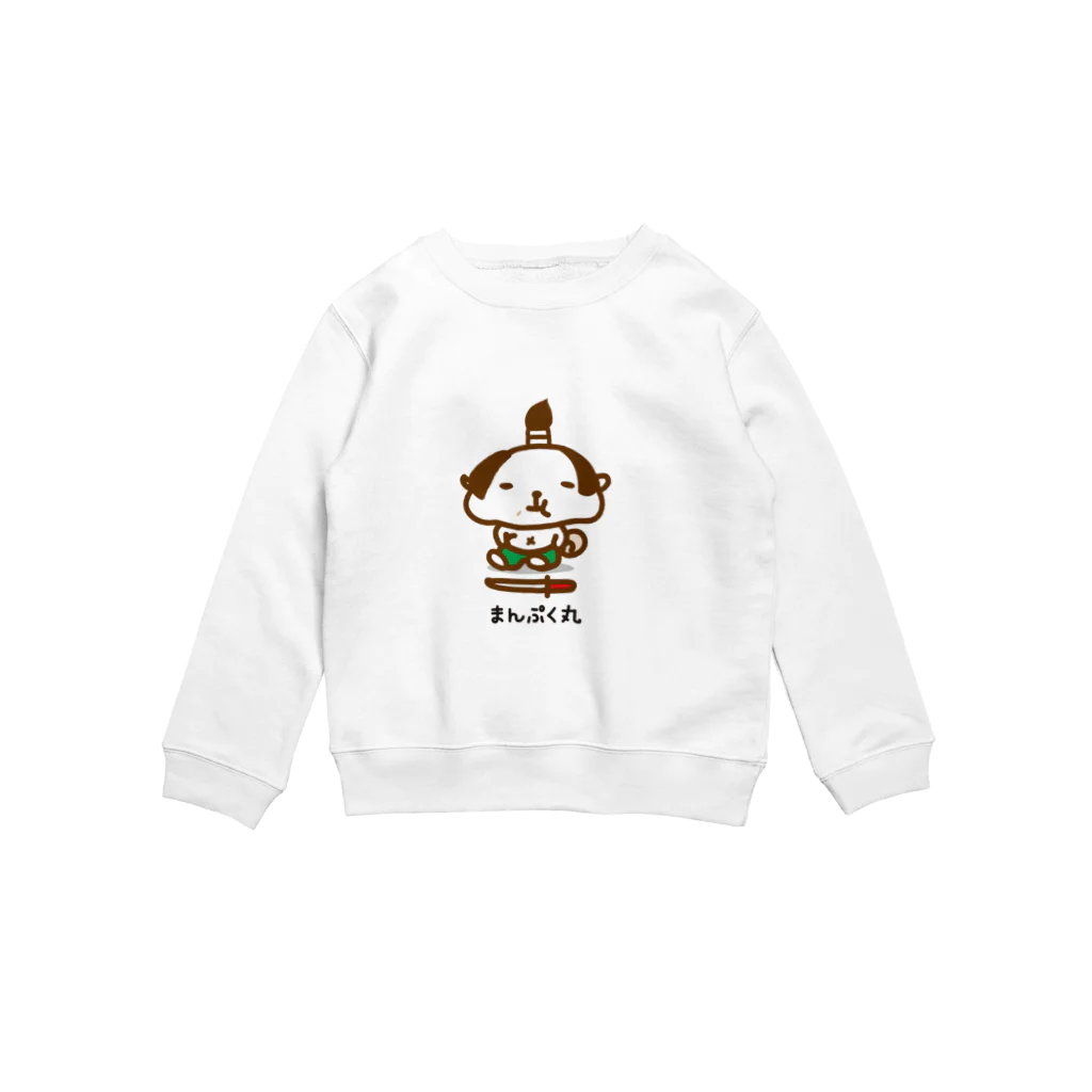 みゅーでざいんの食いしん坊侍 Crew Neck Sweatshirt