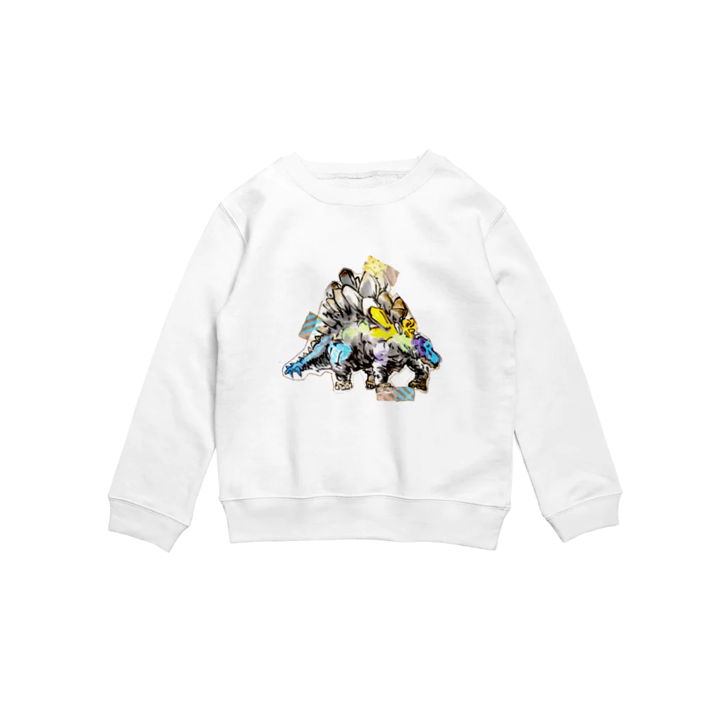 CrintryPriffoiMuriffoiのステゴサウルス Crew Neck Sweatshirt