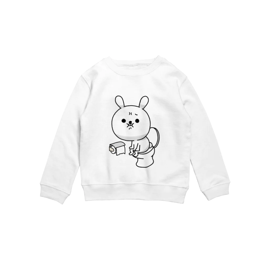 ともぞー(ひねくれうさぎ)のトイレ Crew Neck Sweatshirt