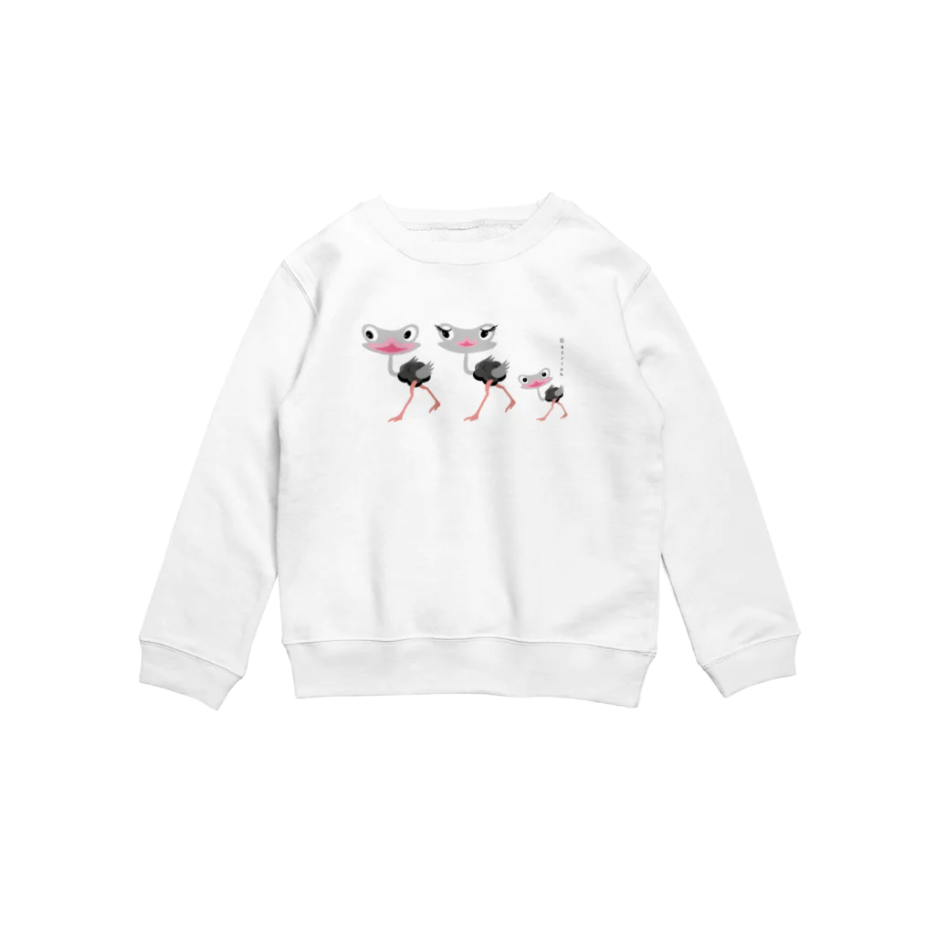 まみおデザインのだちょ〜〜〜 Crew Neck Sweatshirt