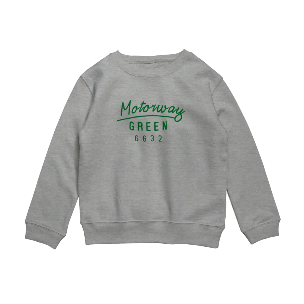 コドモ時々オトナのMororway GREEN Crew Neck Sweatshirt