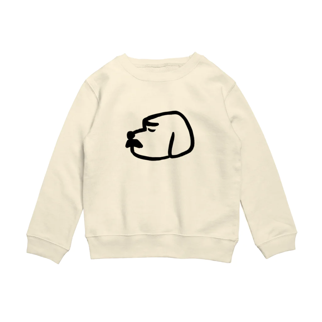 お髭ショップのお髭ビッグドッグ(黒) Crew Neck Sweatshirt