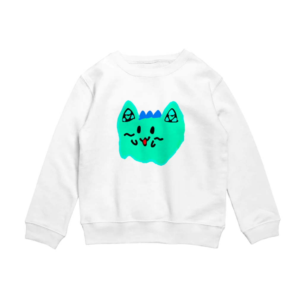 あっぷるぱいしょっぷのおばねこ Crew Neck Sweatshirt