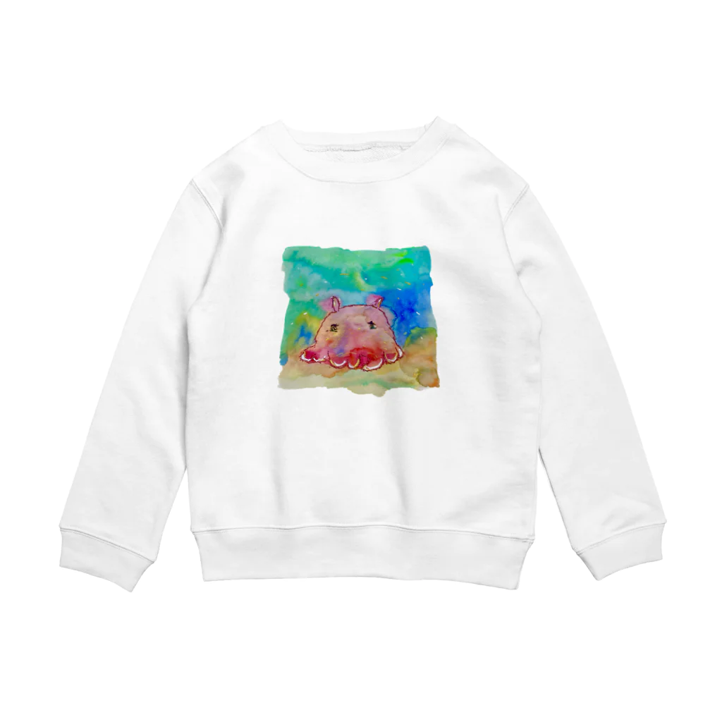 onmycolorの楽描き店のめんだぁこさん Crew Neck Sweatshirt