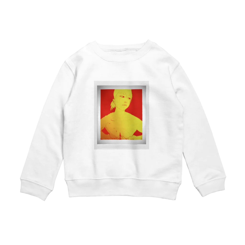 可愛い女の子職人vent4444の手ぶら Crew Neck Sweatshirt