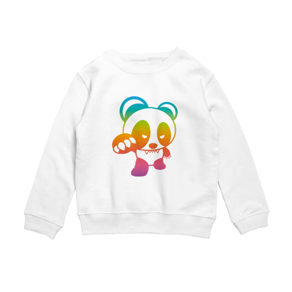 BASE forのBASEfor PANDA Rainbow Crew Neck Sweatshirt